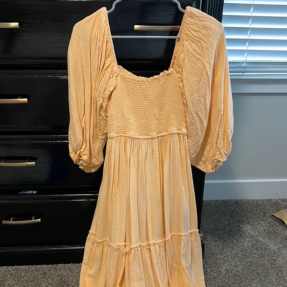 Peach Vici dress
